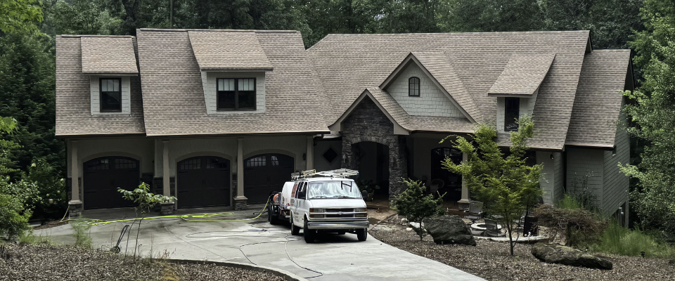 Pressure Washing Roof Wash -After