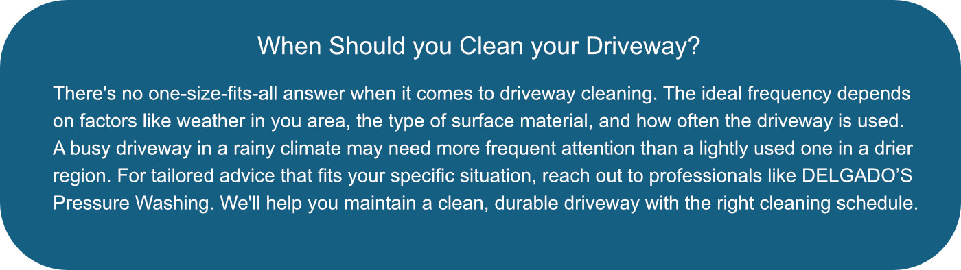 When Should you Clean your Driveway?