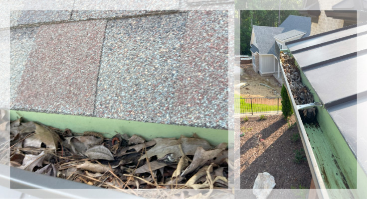 Gutter Cleaning Process